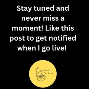 Like this post and get notified when I go LIVE!